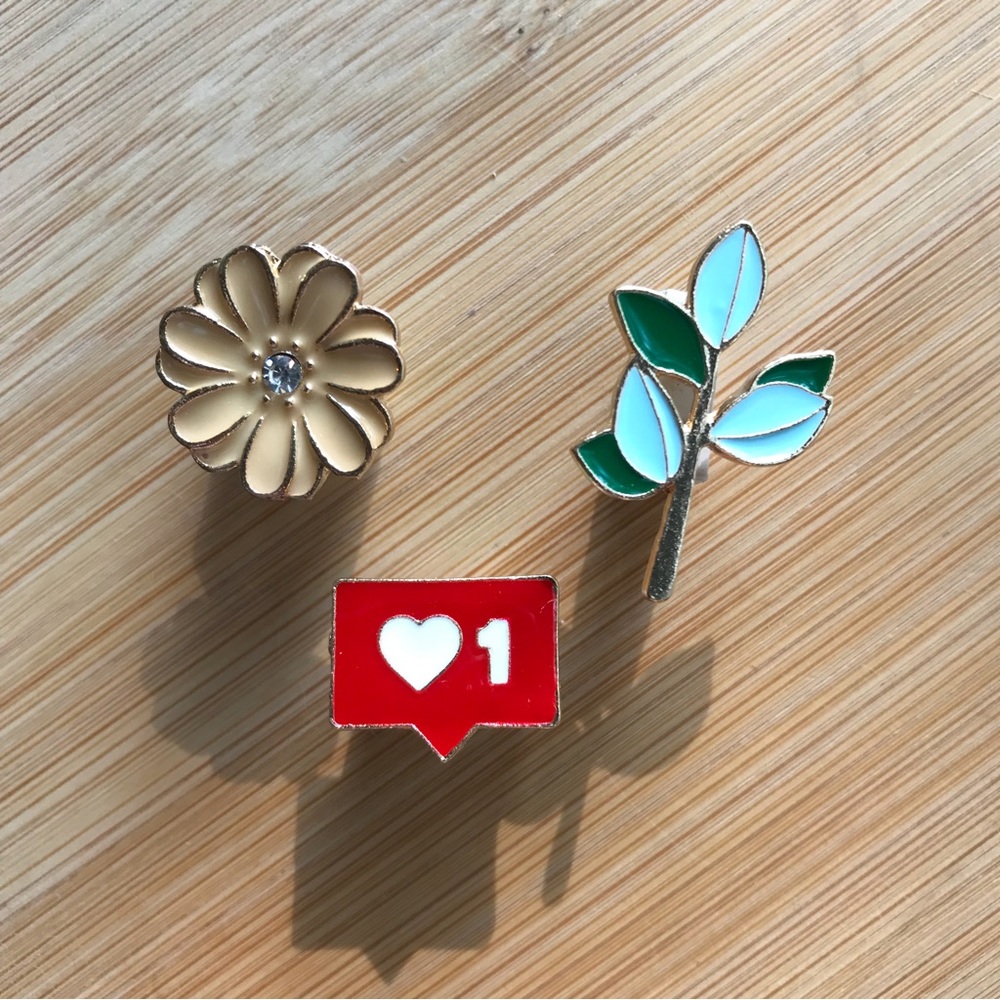 Set of three Enamel Pins